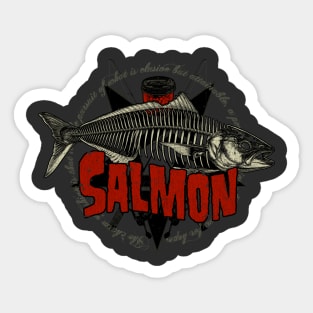 Hardcore Salmon Sticker